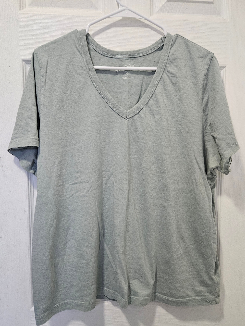 Universal Thread V-Neck Tee in Sage Green
